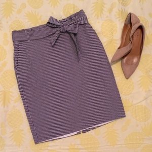 Ann Taylor Seersucker Skirt